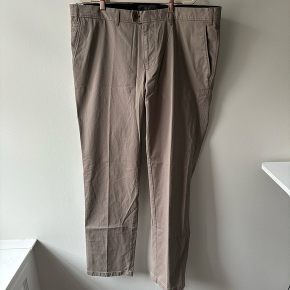 Brax Evans Flat Front Kapok &‎ Pima Luxury Chinos sz 42/34 - Picture 3 of 11